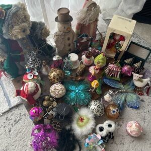 Whimsical Christmas Ornament & Decor Bundle ~45 pcs